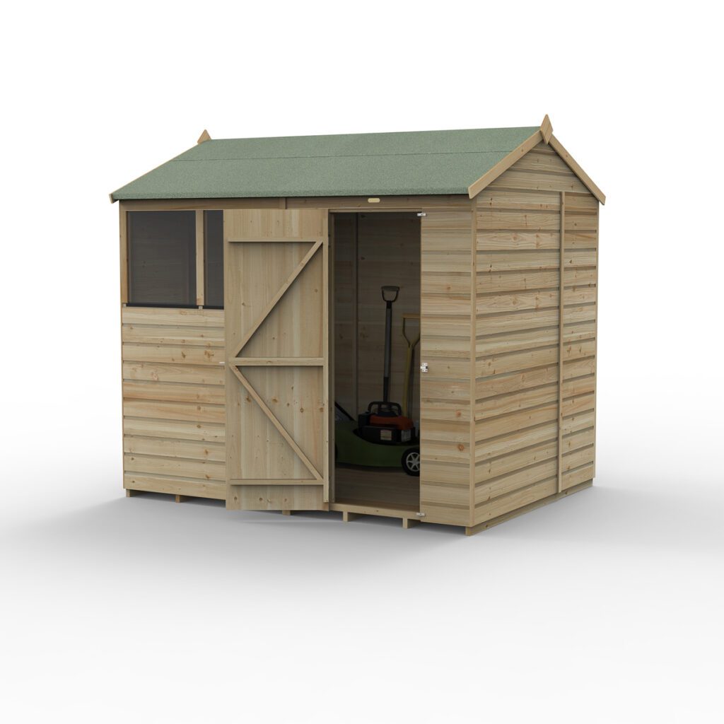 Beckwood 8×6 Reverse Apex Shed – 2 Windows with Installation 5013053198469 2